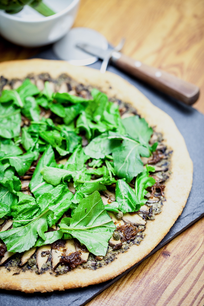 Portobello Carpaccio Pizza | Keepin' It Kind