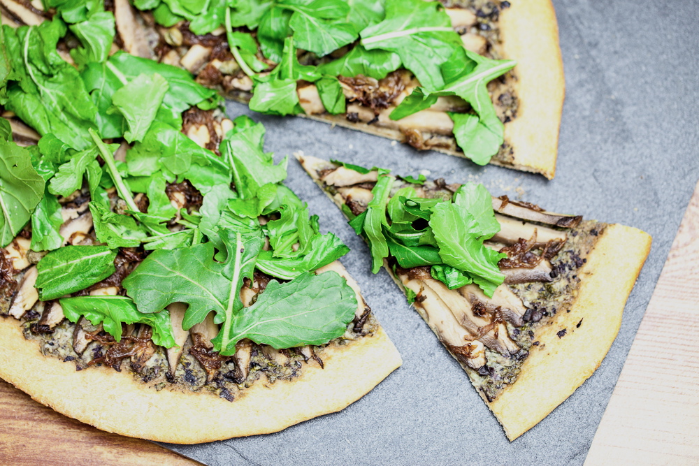 Portobello Carpaccio Pizza | Keepin' It Kind