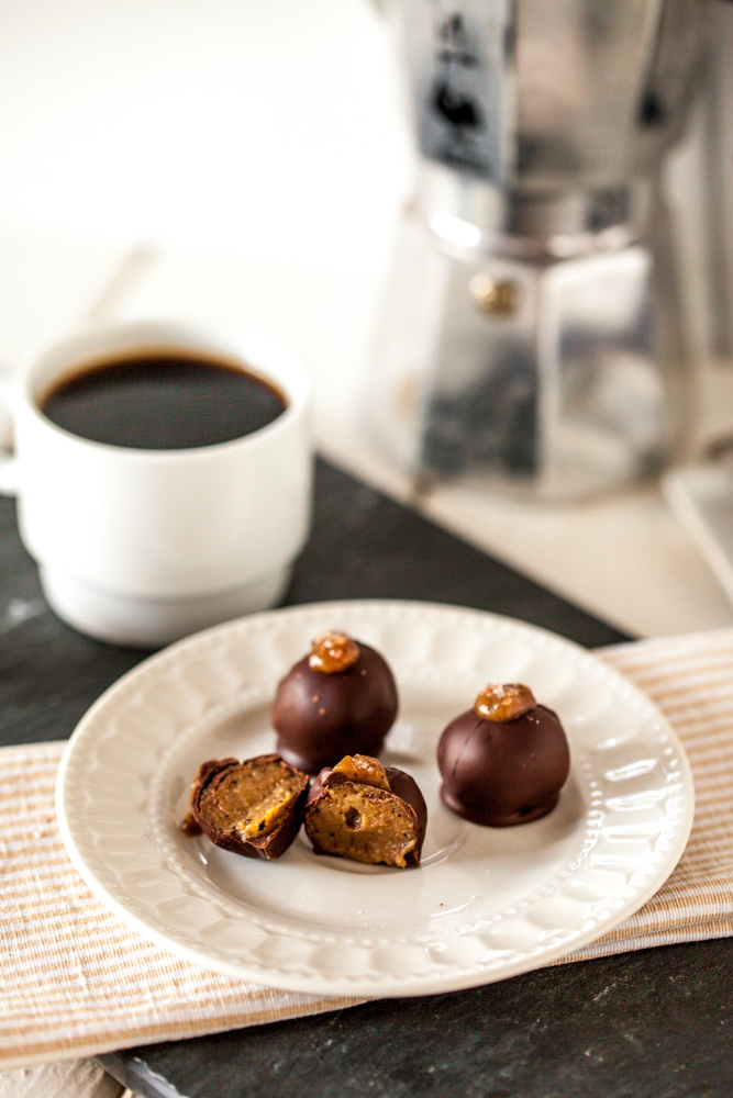 Chocolate Caramel Macchiato Truffles