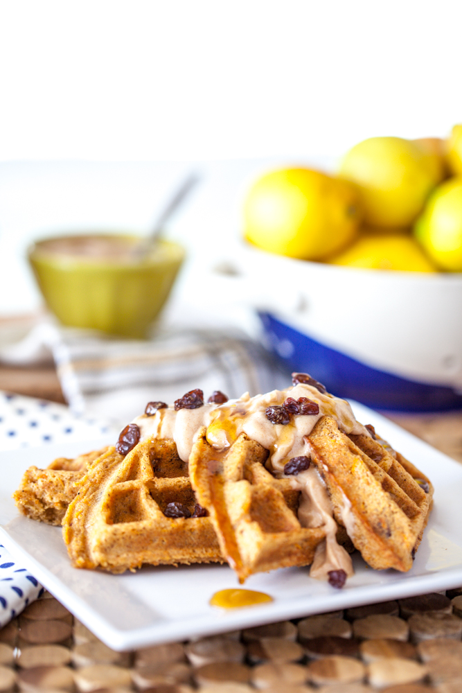 Carrot Cake Waffles