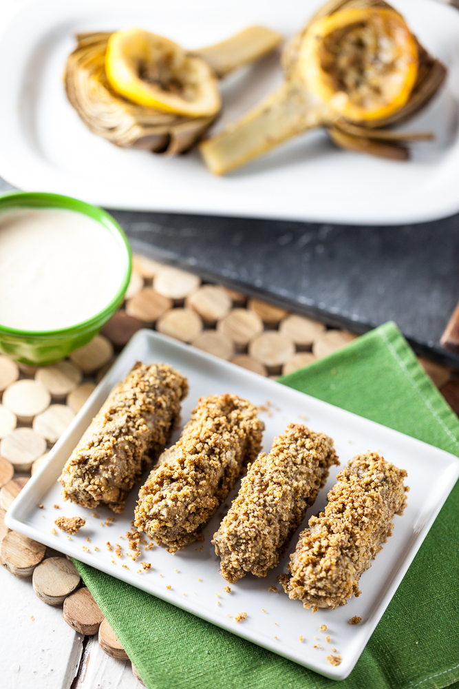 Garlic Parmesan Tempeh Wings