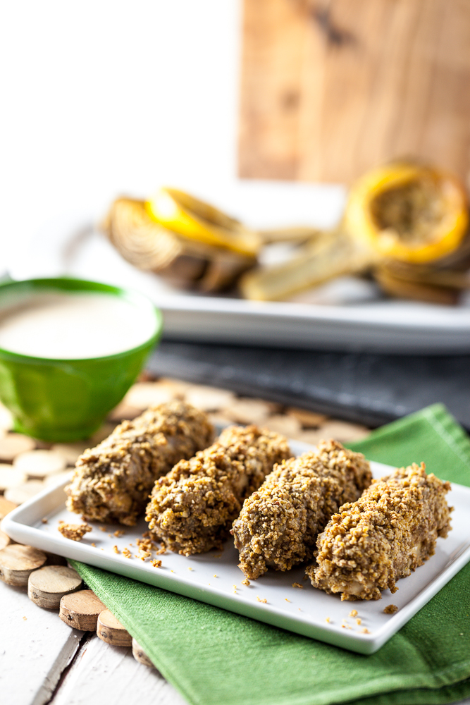 Garlic Parmesan Tempeh Wings