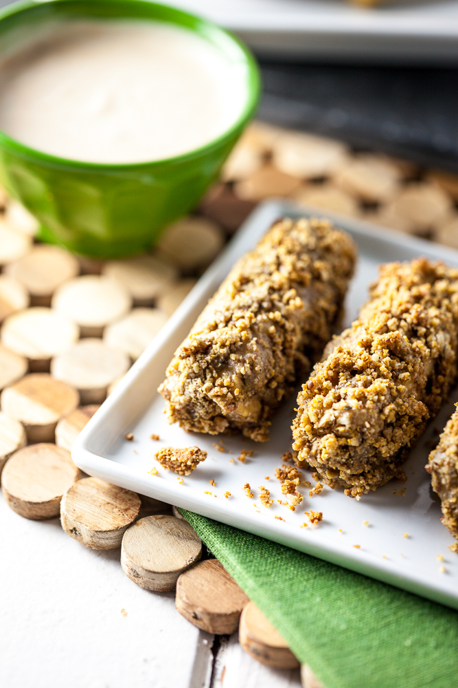 Garlic Parmesan Tempeh Wings