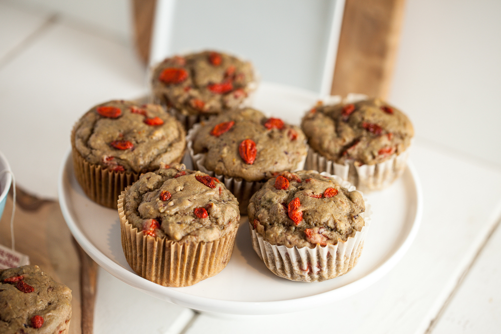 Goji Berry Blood Orange Muffins