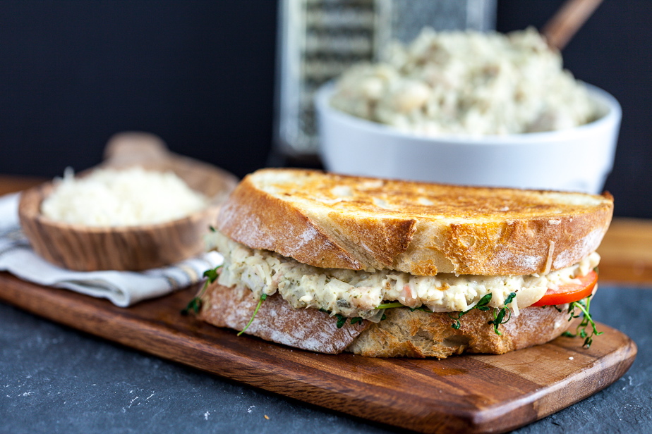 Jackfruit "Tuna" Melt Sandwich