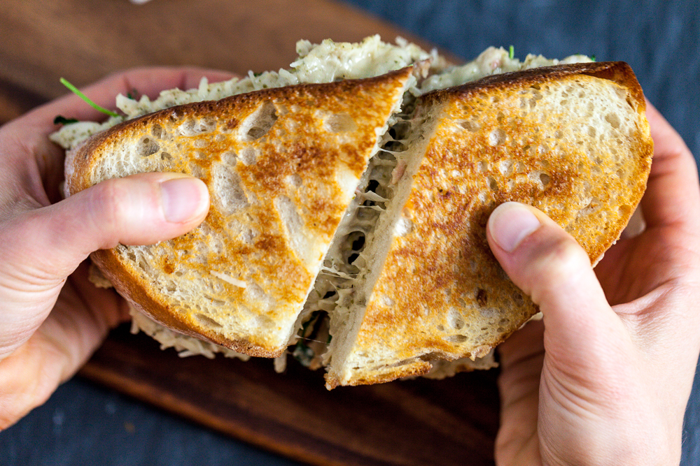 Jackfruit "Tuna" Melt Sandwich