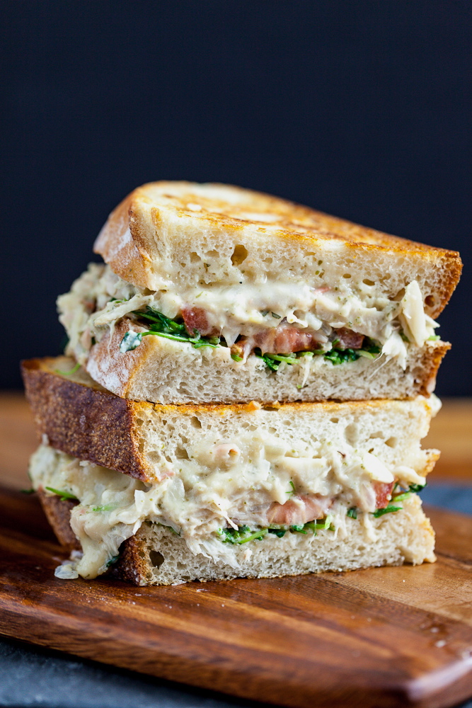 Jackfruit "Tuna" Melt Sandwich