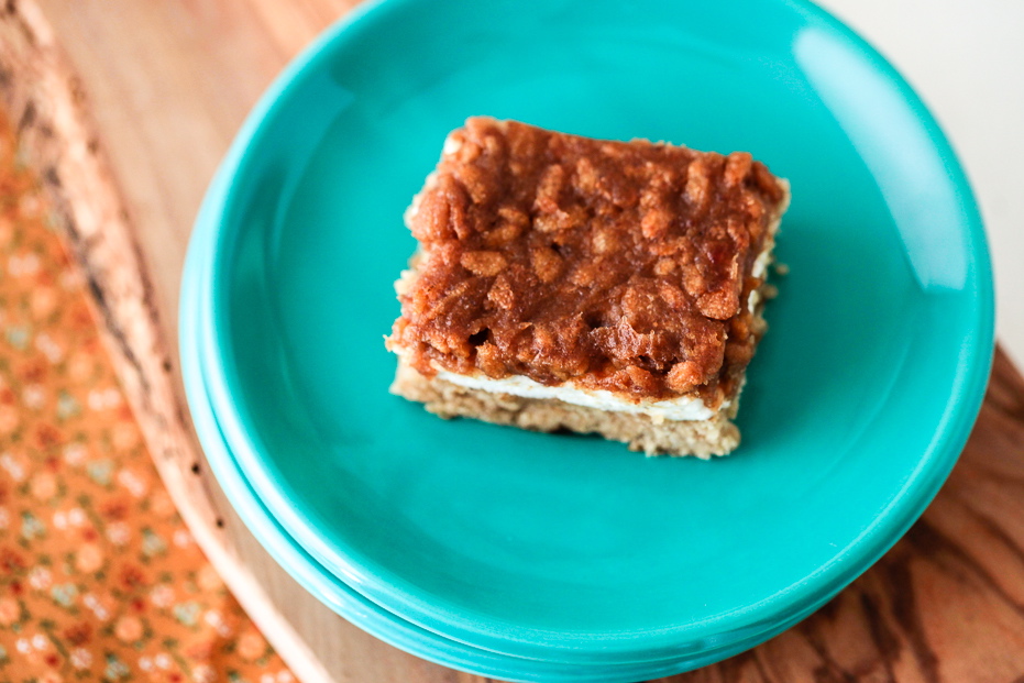 Caramel Peanut Butter Marshmallow Bars