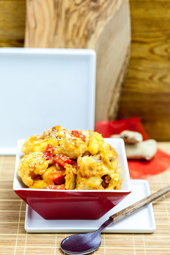 Sweet & Sour Cauliflower with Pineapple