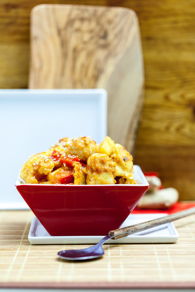 Sweet & Sour Cauliflower with Pineapple