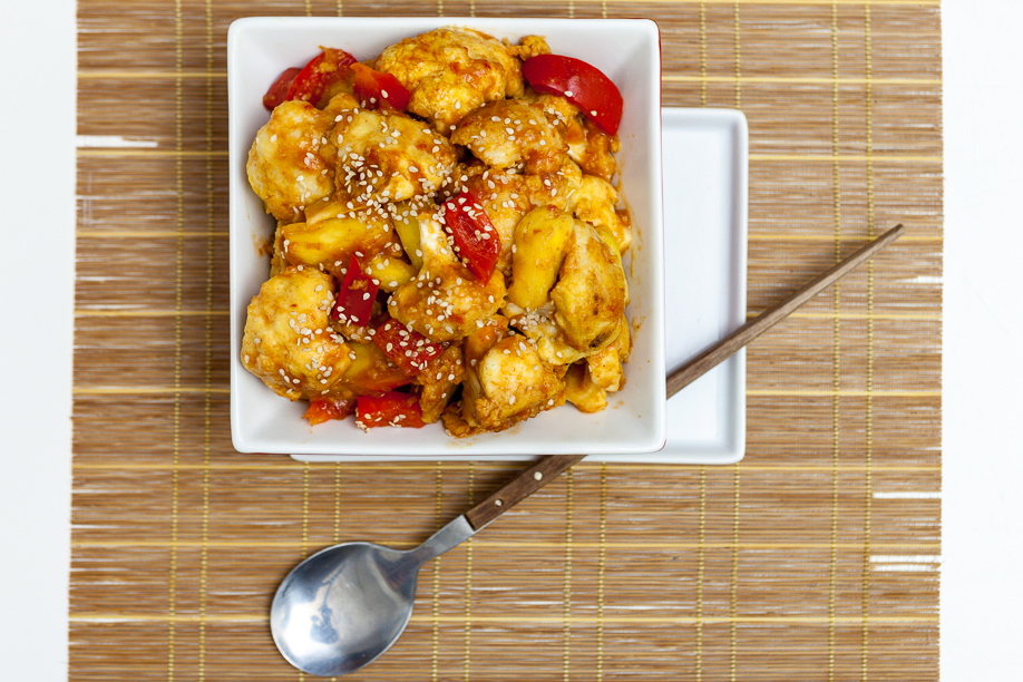 Sweet & Sour Cauliflower with Pineapple