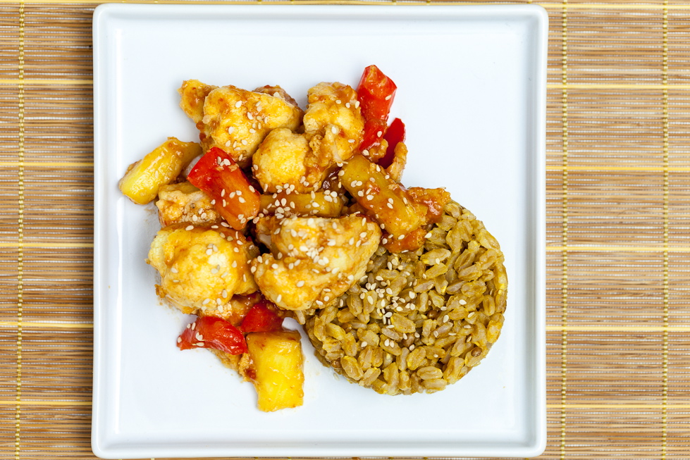 Sweet & Sour Cauliflower with Pineapple