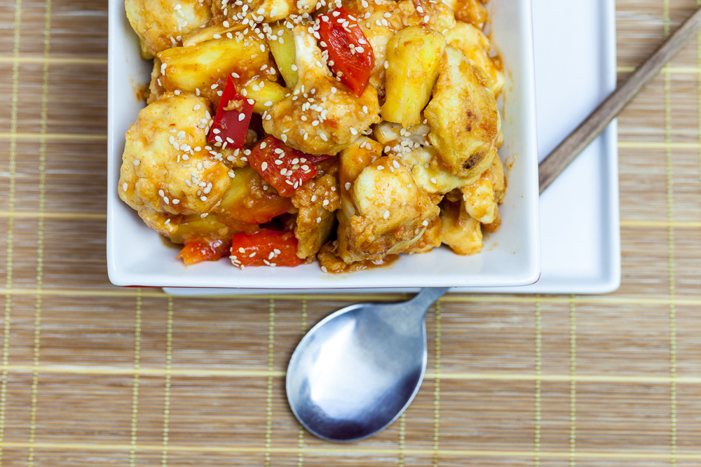 Sweet & Sour Cauliflower with Pineapple