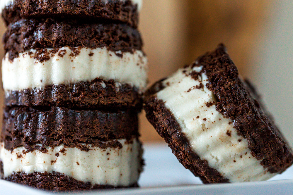 Brownie Ice Cream Sandwiches