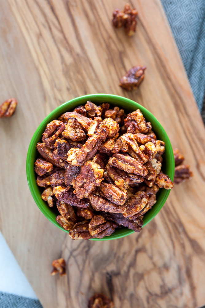 Maple Sriracha Pecans