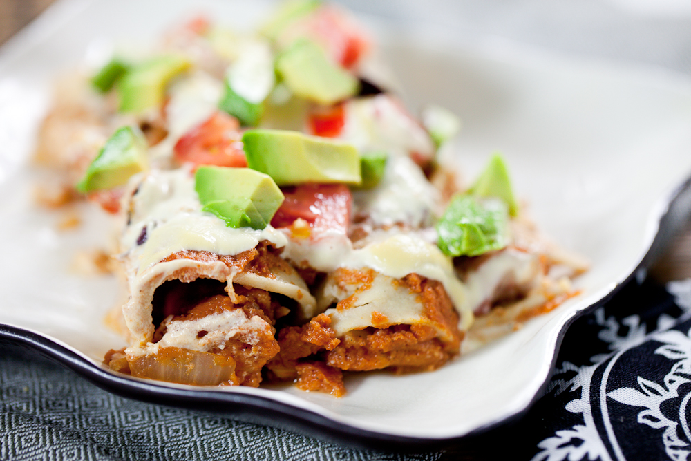 Jackfruit Enchiladas