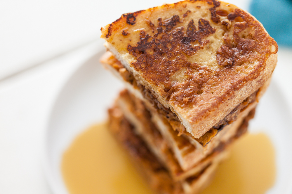 Vegan Sausage French Toast Breakfast Sandwich