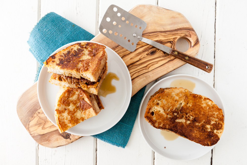 Vegan Sausage French Toast Breakfast Sandwich