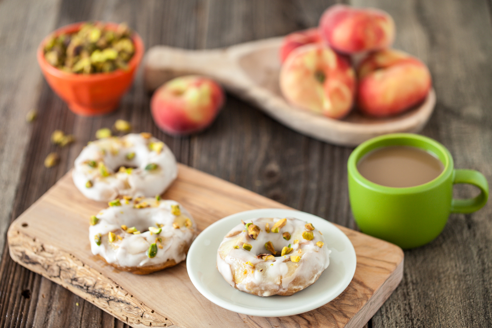 Peaches and Cream Doughnuts