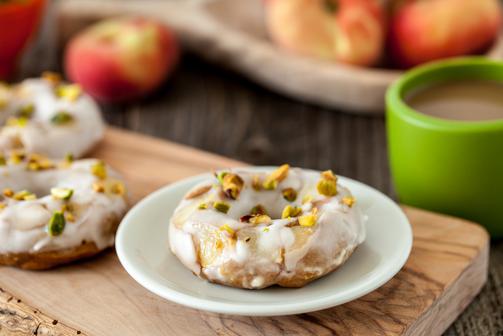 Peaches and Cream Doughnuts