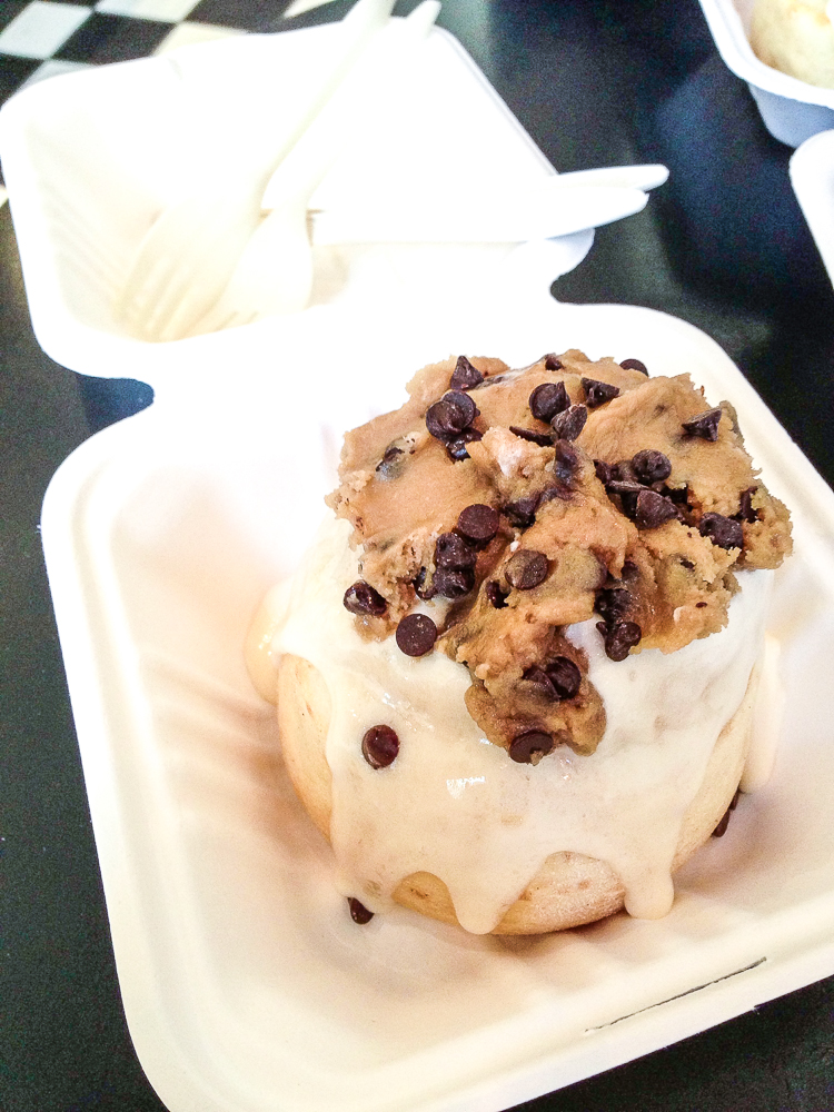 Chocolate Chip Cookie Dough Cinnamon Roll