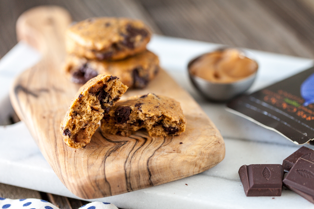 Salted Caramel Apple Butter Chocolate Chunk Cookies