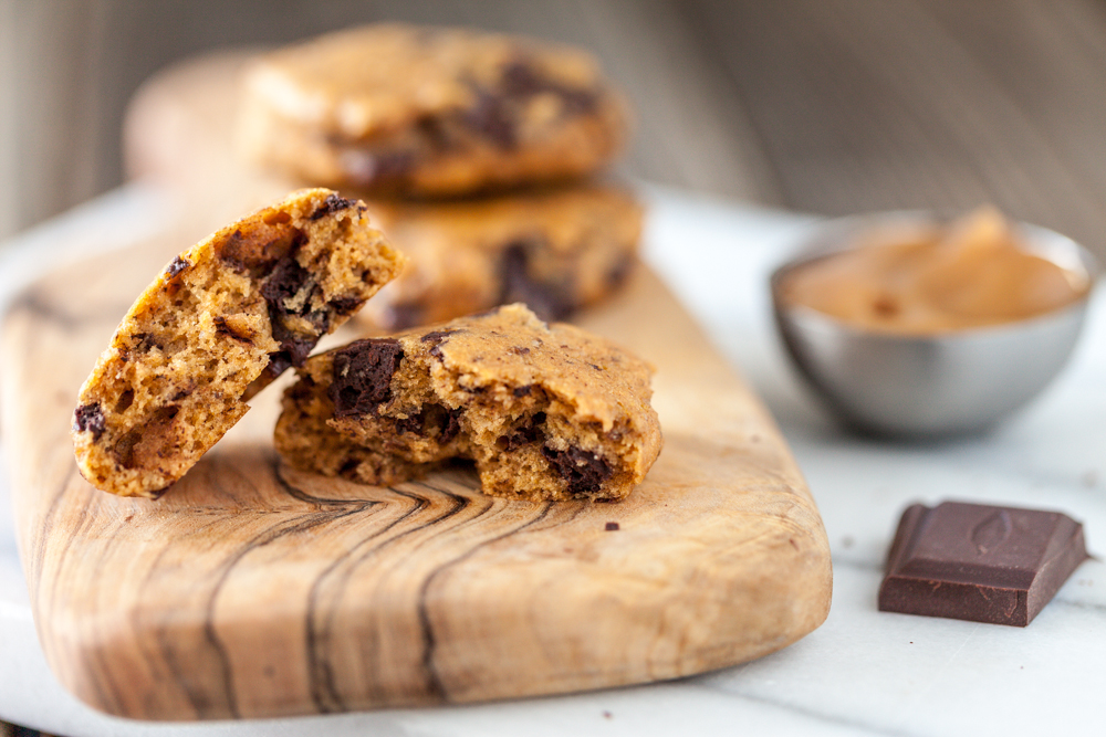 Salted Caramel Apple Butter Chocolate Chunk Cookies