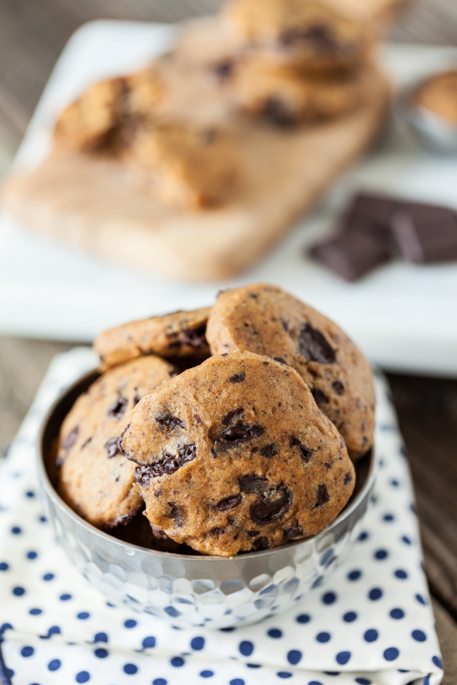 Salted Caramel Apple Butter Chocolate Chunk Cookies