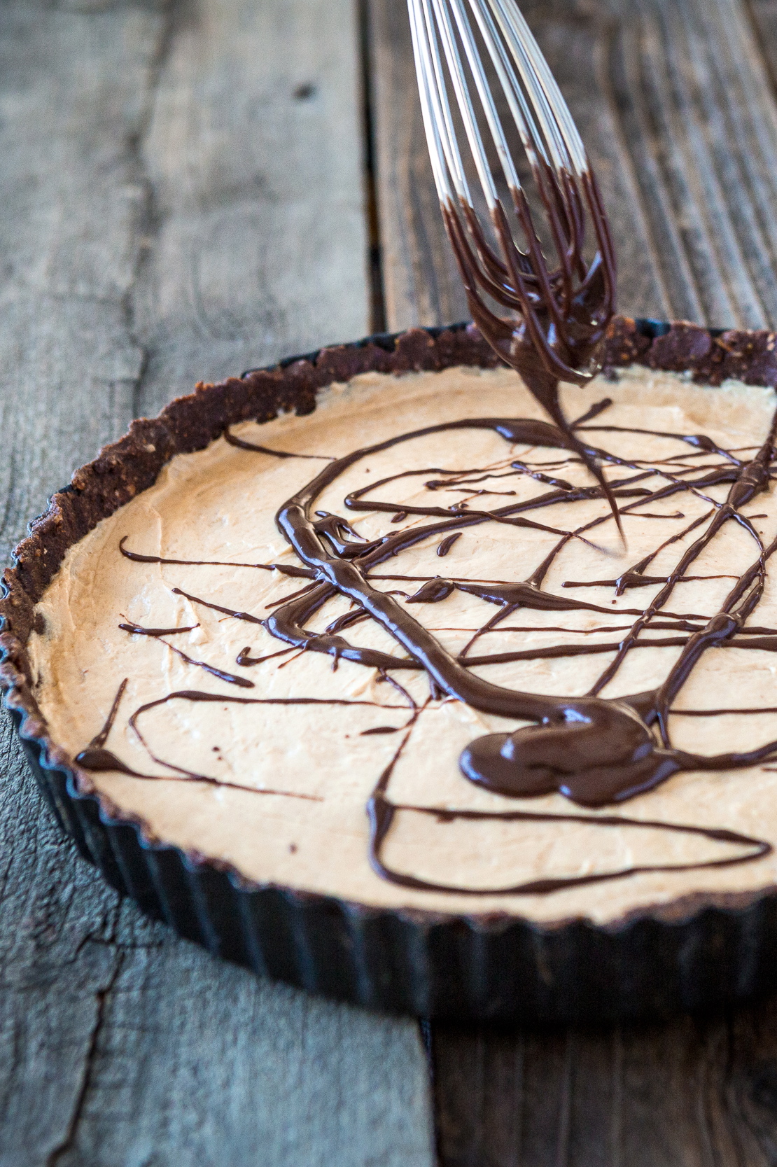 No-Bake Chocolate Peanut Butter Tart