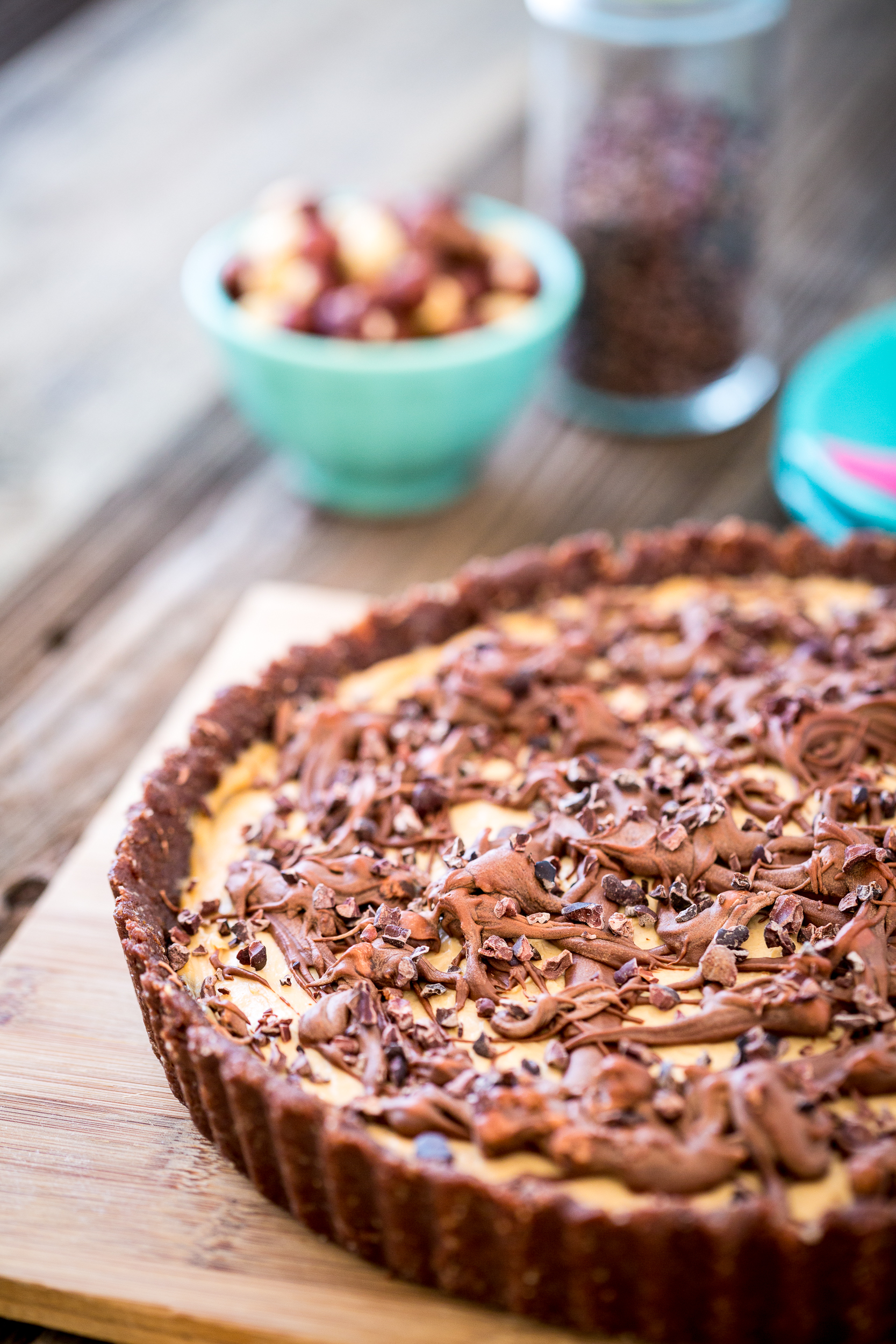 No-Bake Chocolate Peanut Butter Tart