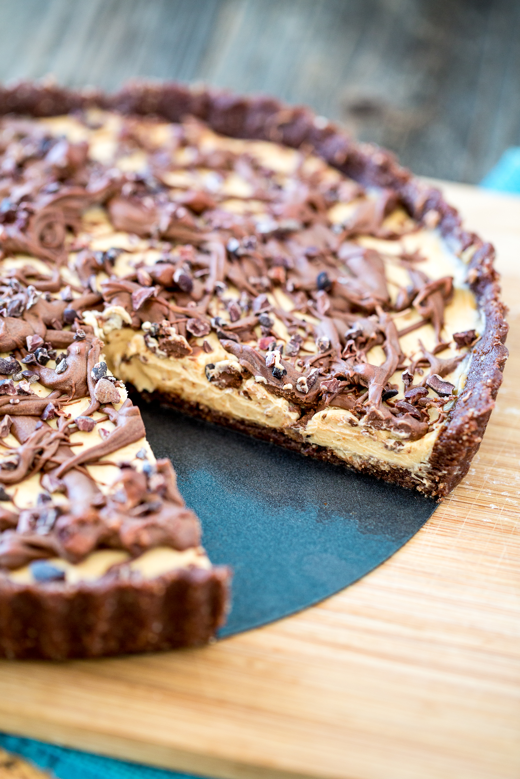 No-Bake Chocolate Peanut Butter Tart