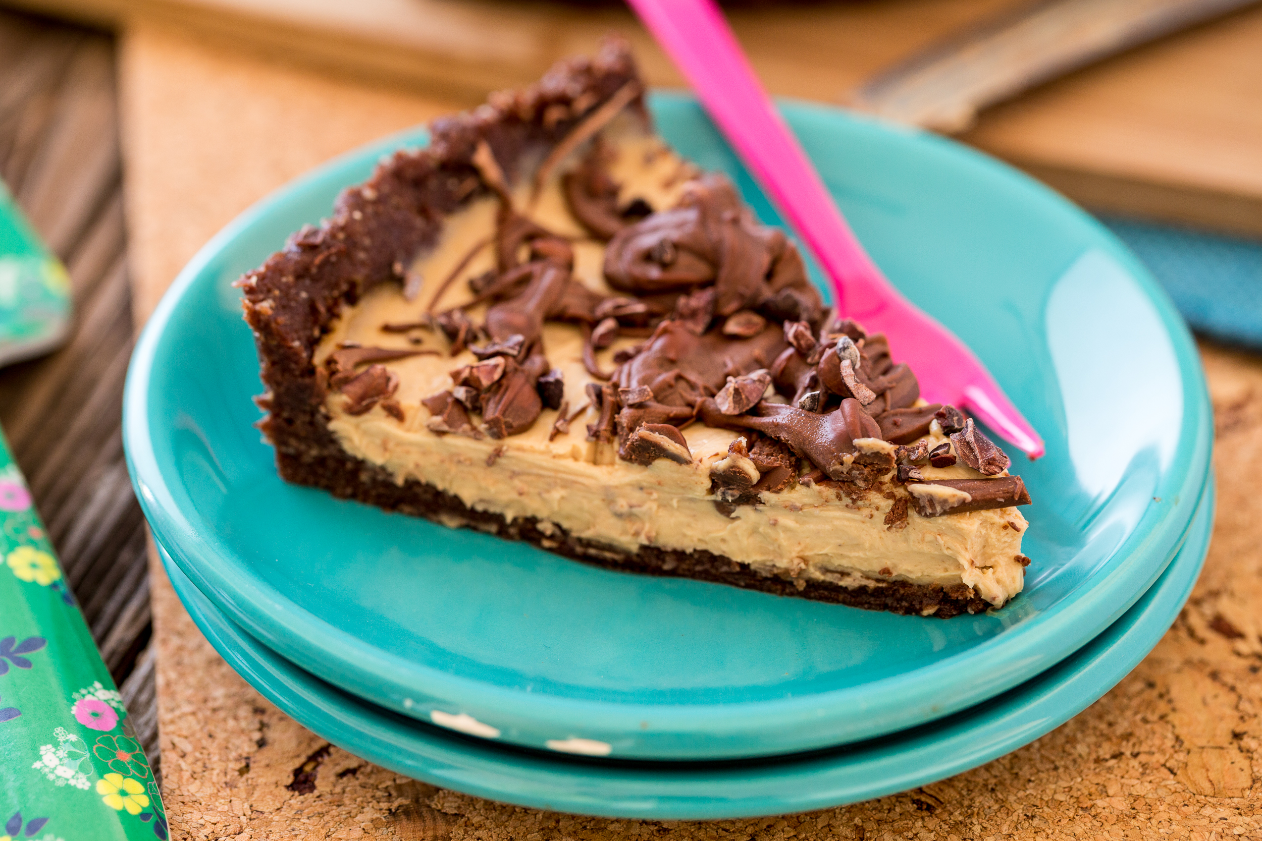 No Bake Chocolate Peanut Butter Tart