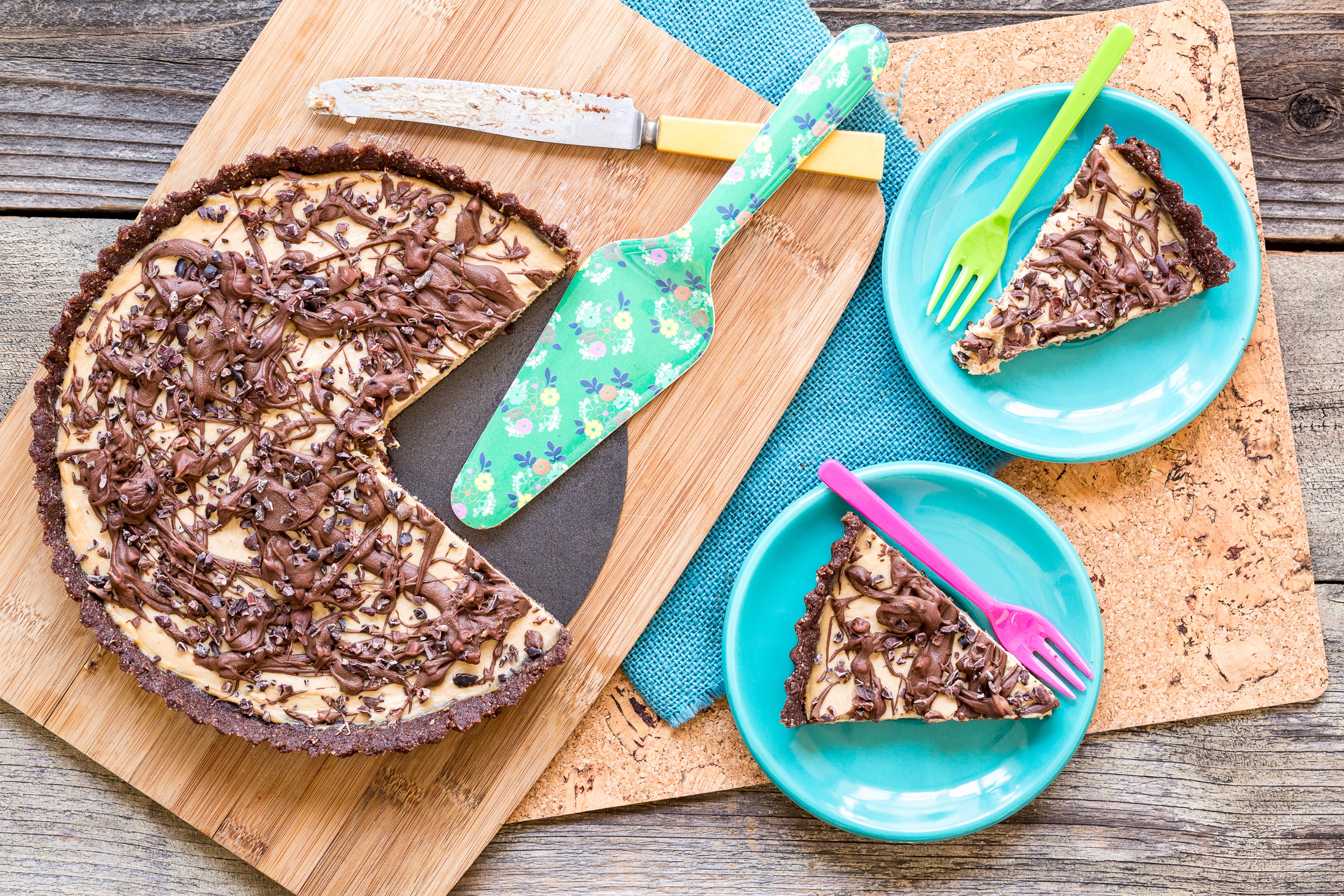 No-Bake Chocolate Peanut Butter Tart