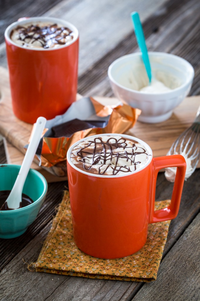 Vegan, Protein-Rich Hot Chocolate with Peanut Butter Whipped Cream