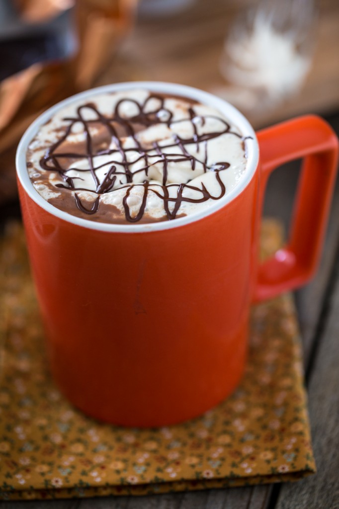 Vegan, Protein-Rich Hot Chocolate with Peanut Butter Whipped Cream