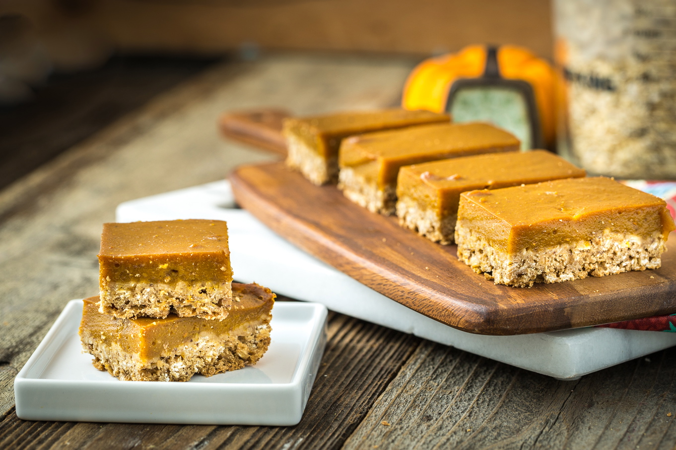 Oatmeal Pumpkin Pie Bars