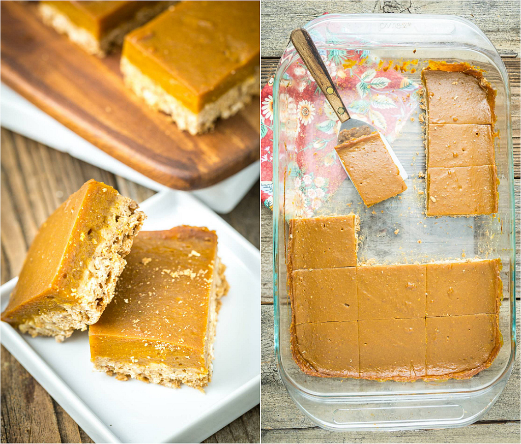 Oatmeal Pumpkin Pie Bars