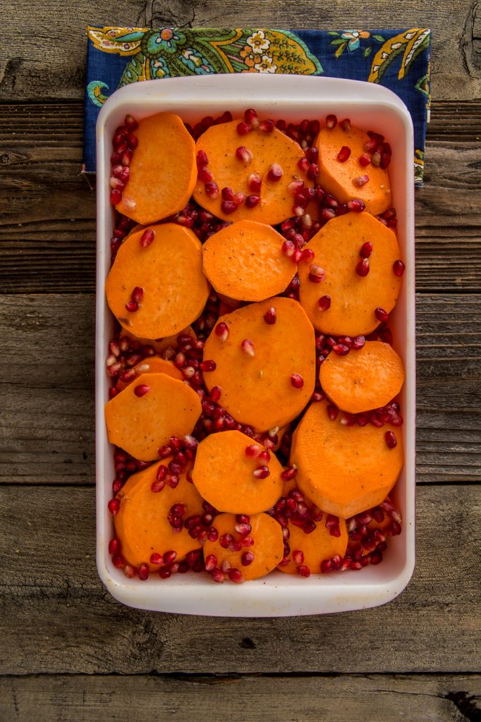 Pomegranate Orange Sweet Potato