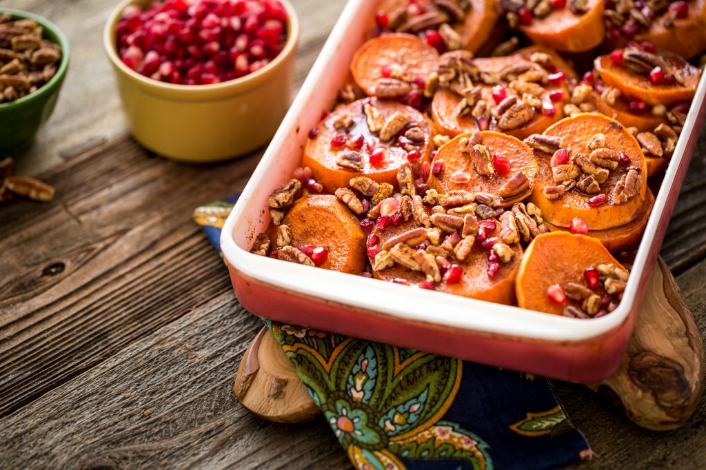 Pomegranate Orange Sweet Potato