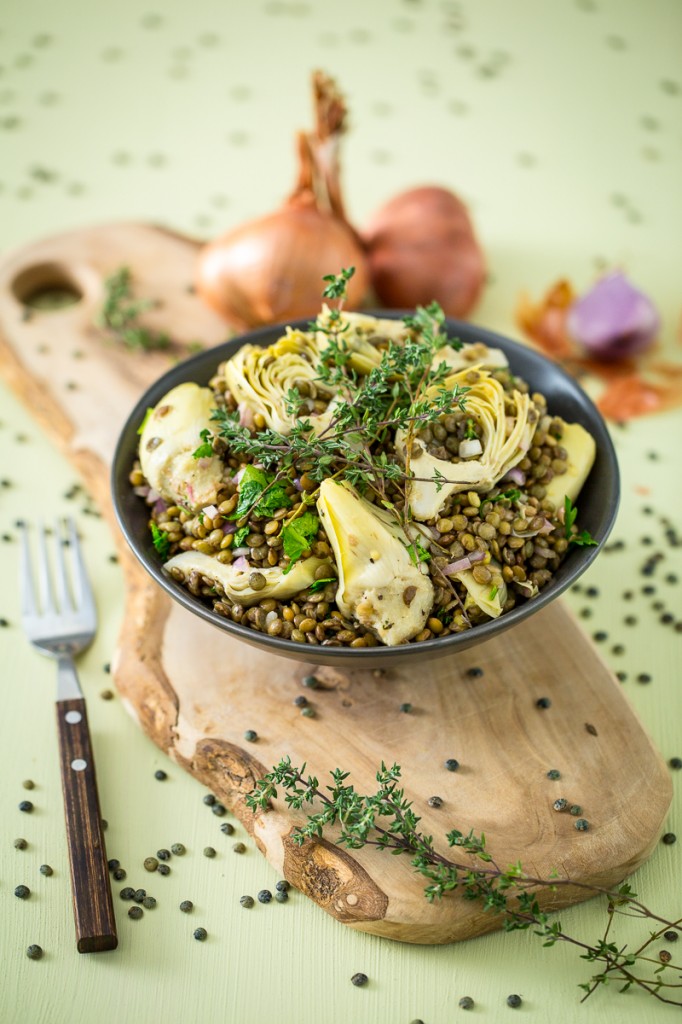 Artichoke and Lentil Salad