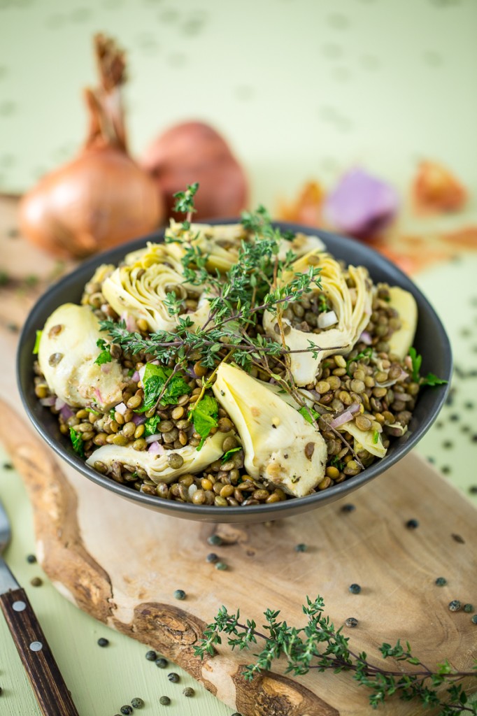 Artichoke and Lentil Salad