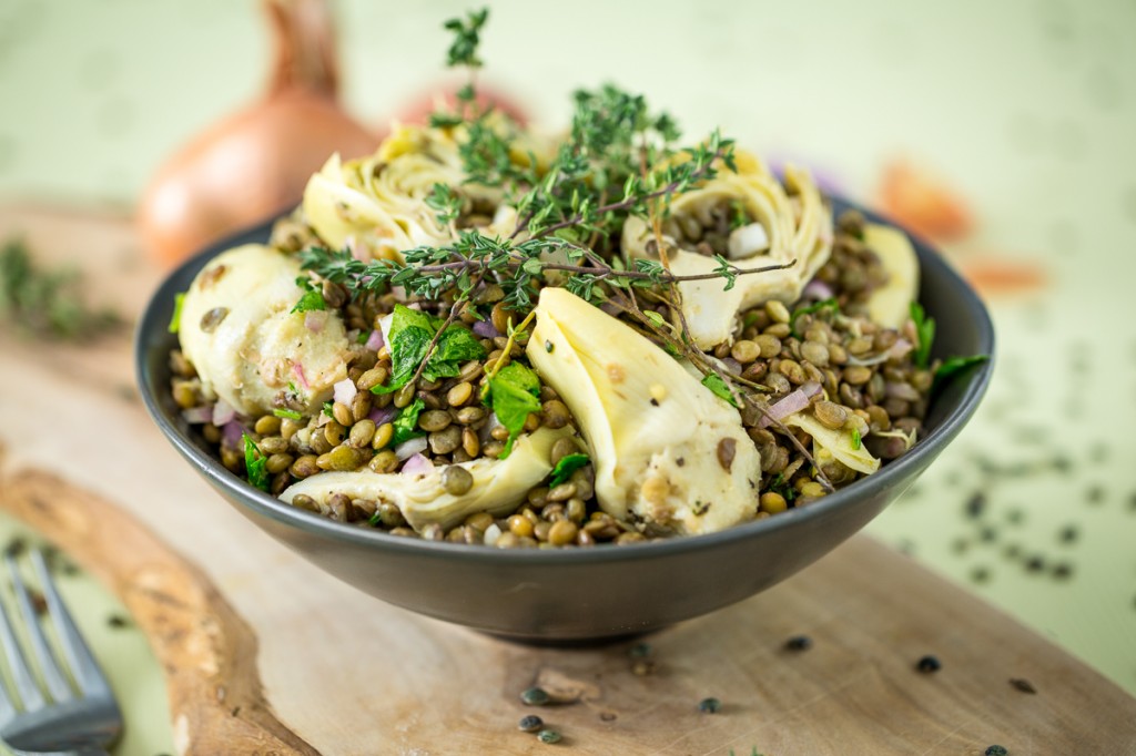 Artichoke and Lentil Salad