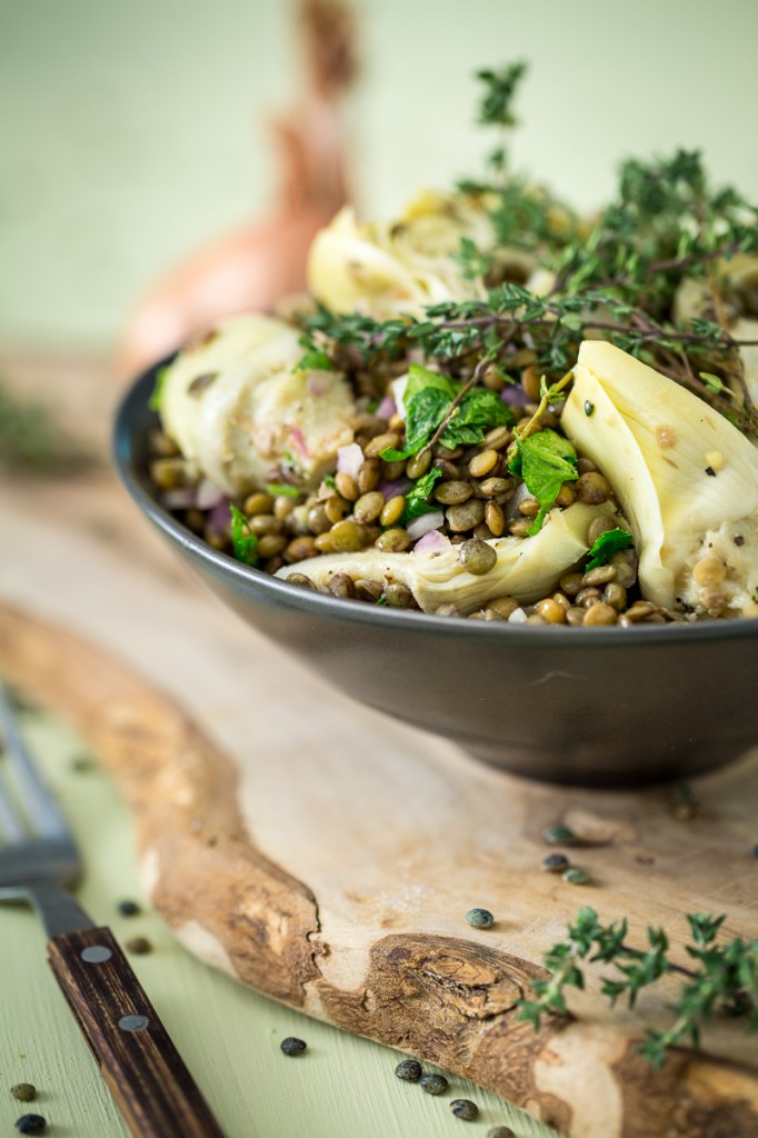 Artichoke and Lentil Salad