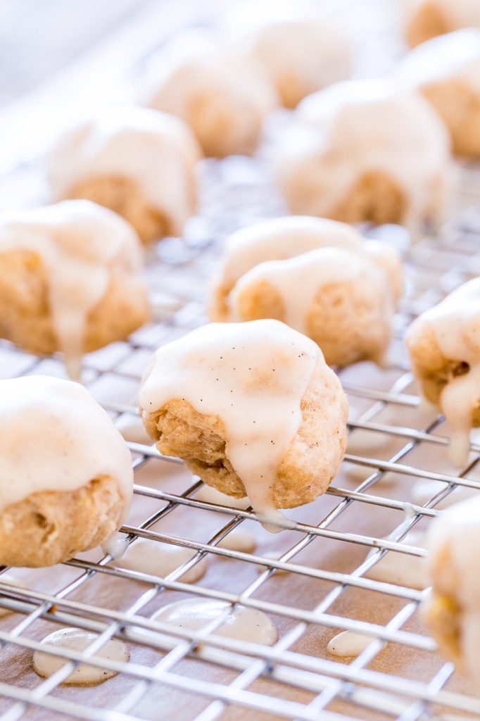 Vanilla Bean-Glazed Banana Donut Holes