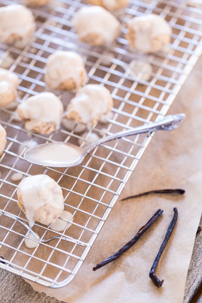 Vanilla Bean-Glazed Banana Donut Holes