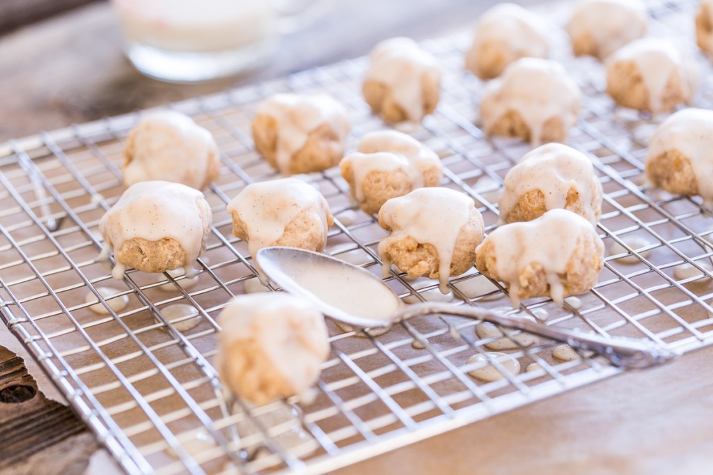 Vanilla Bean-Glazed Banana Donut Holes