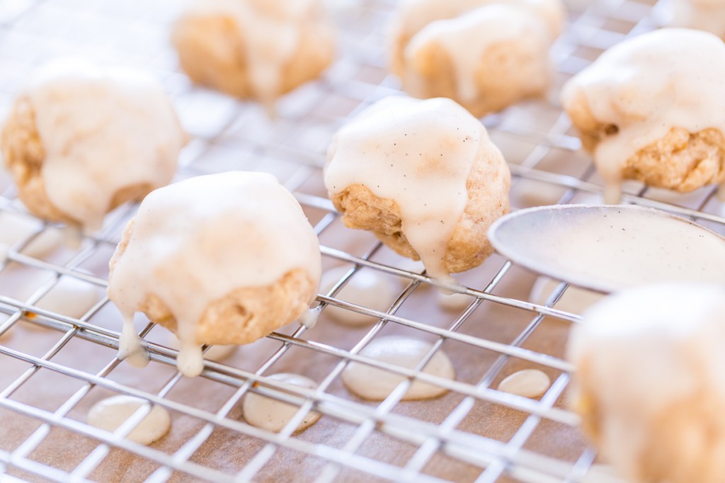 Vanilla Bean-Glazed Banana Donut Holes