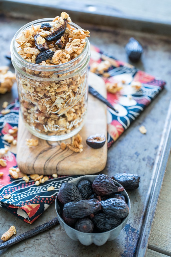 Vanilla Almond Fig Granola Parfaits with  Blood Oranges