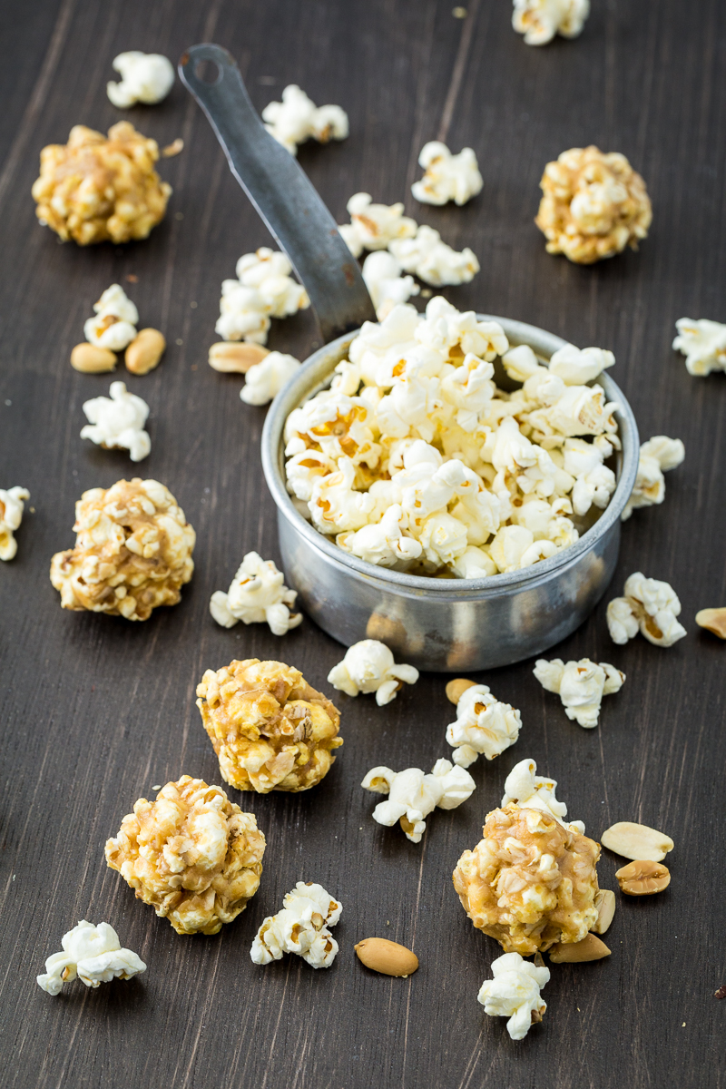 Chocolate Peanut Butter Popcorn Truffles