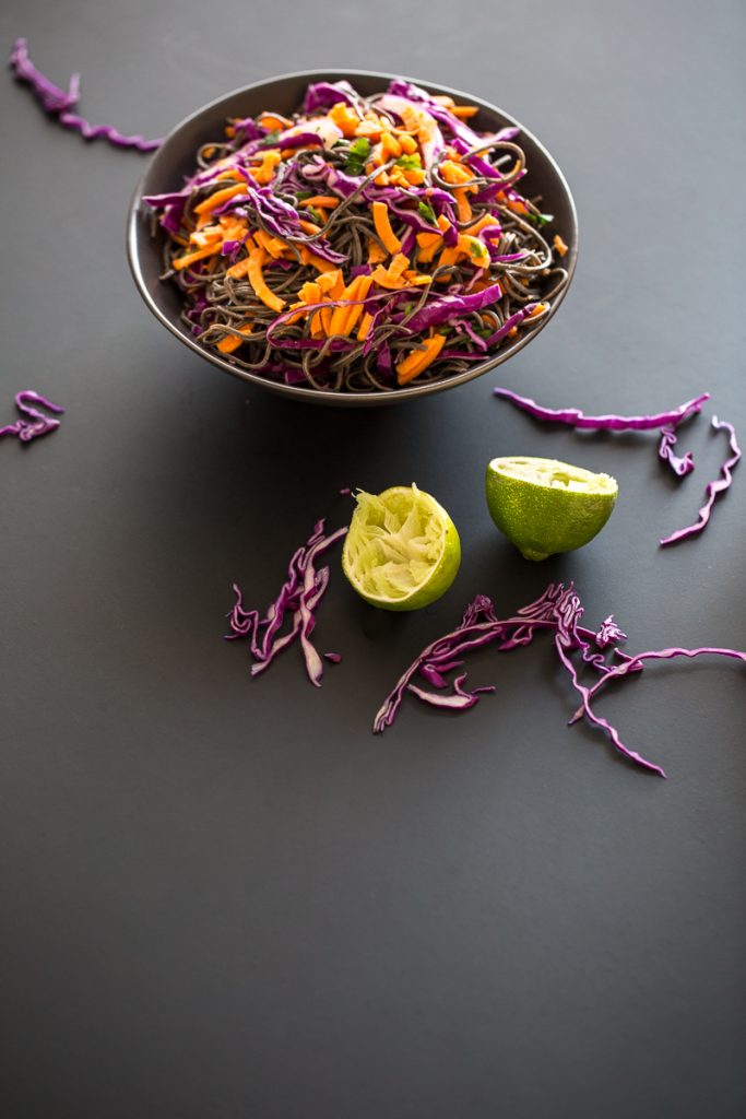 Sweet PotatoBlack Bean Pasta Summer Rolls with CoconutLime Tahini